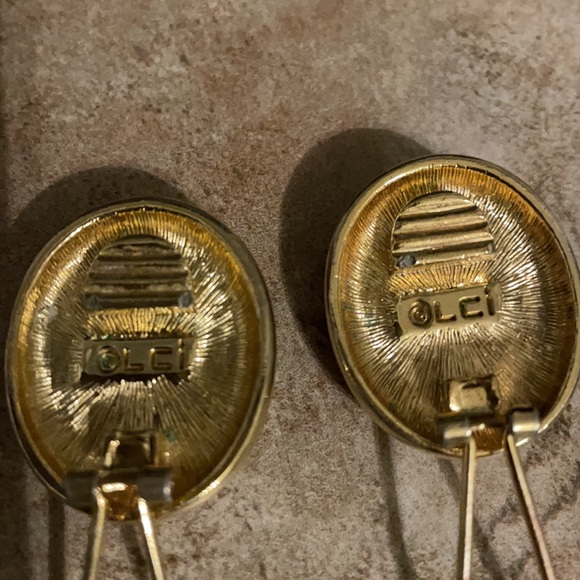 Vintage LCi LIZ CLAIBORNE Clip On Earrings - Picture 5 of 6